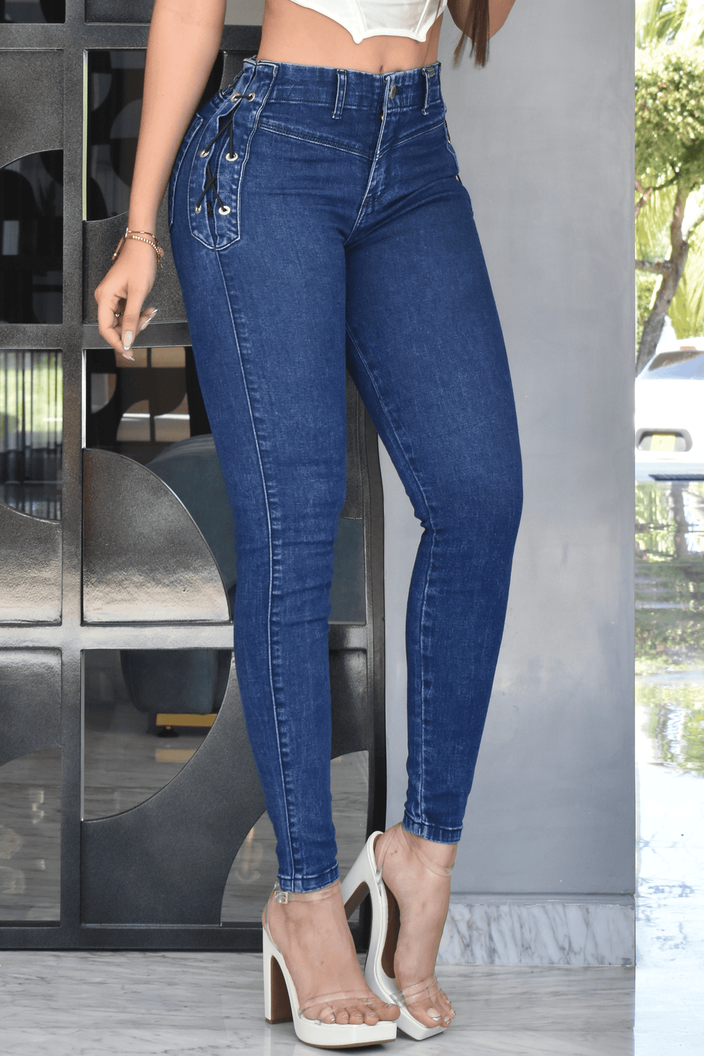 JEANS SKINNY MOLDEADOR EXCLUSIVE REF. BY-40459