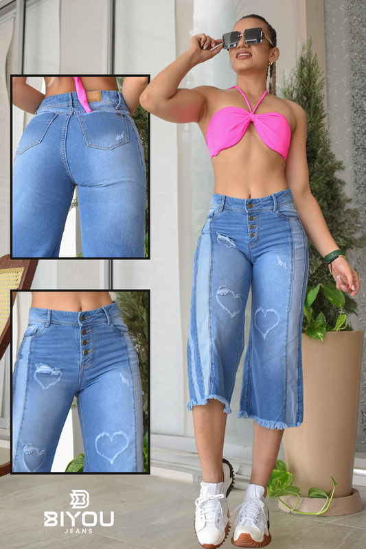 JEANS CULOTTE PREMIUM BIYOU REF. BY-3516