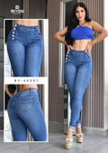 JEANS SKINNY MOLDEADOR ASIMETRICO REF. BY-40391
