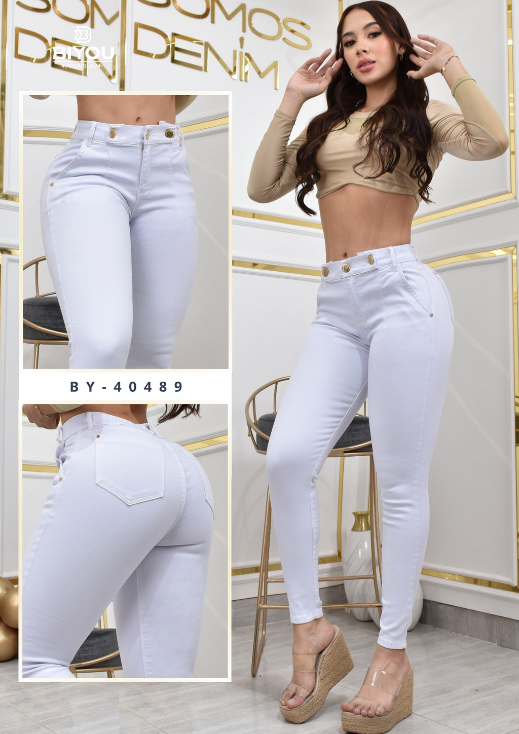 PANTALON SKINNY MOLDEADOR CLASIC REF. BY-40489