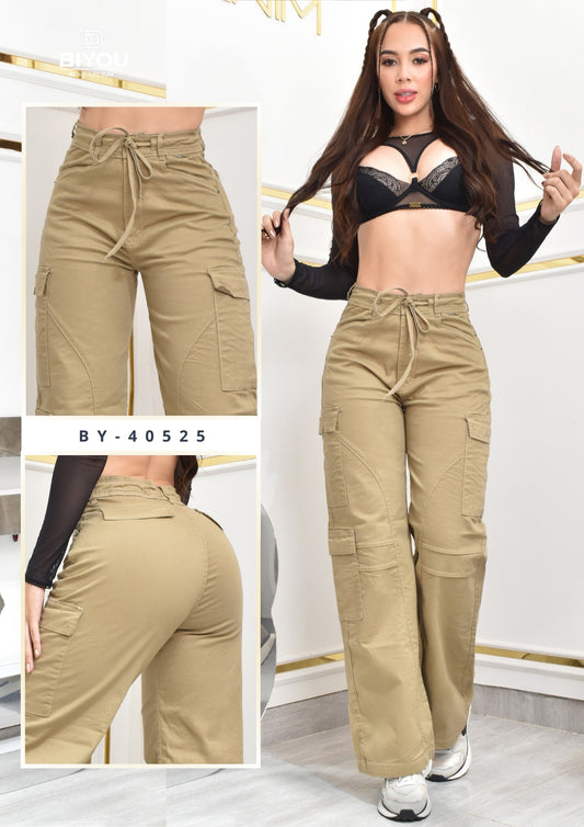 PALAZZO ESTILO CARGO  REF. BY-40525