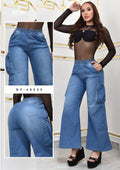 ESTILO PALAZZO CHAMBRAY CARGO REF. BY-40535