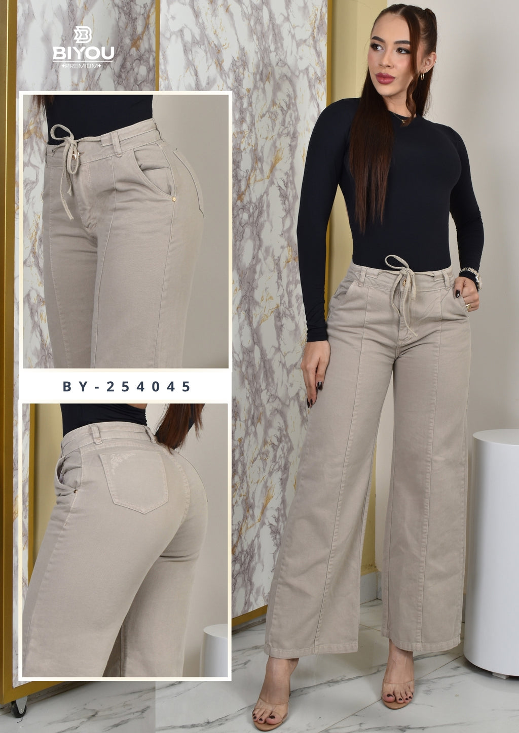 PANTALON PALAZZO ELEGANT REF. BY-254045