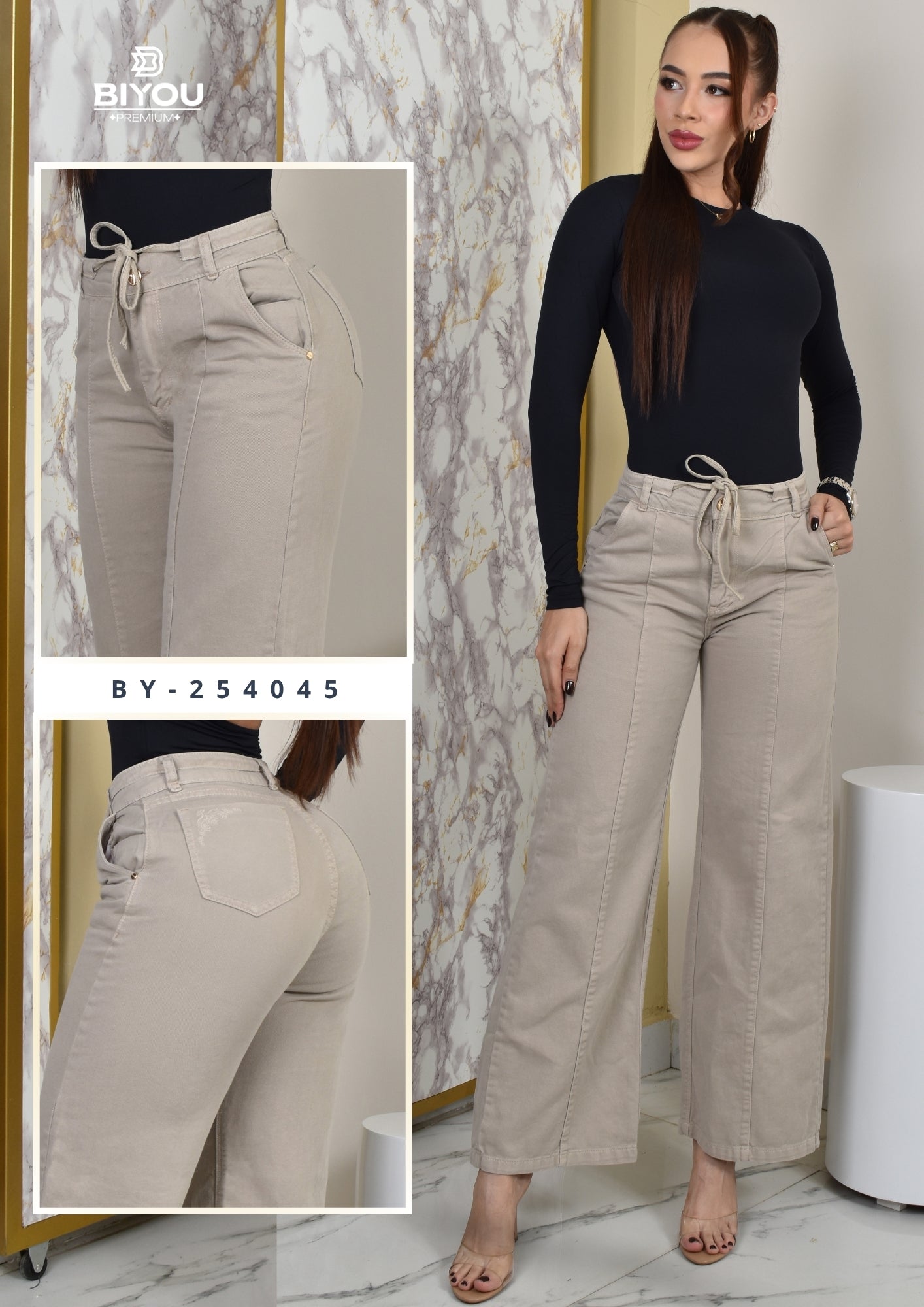 PANTALON PALAZZO ELEGANT REF. BY-254045