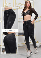 JEANS SKINNY MOLDEADOR CARGO REF. BY-40472