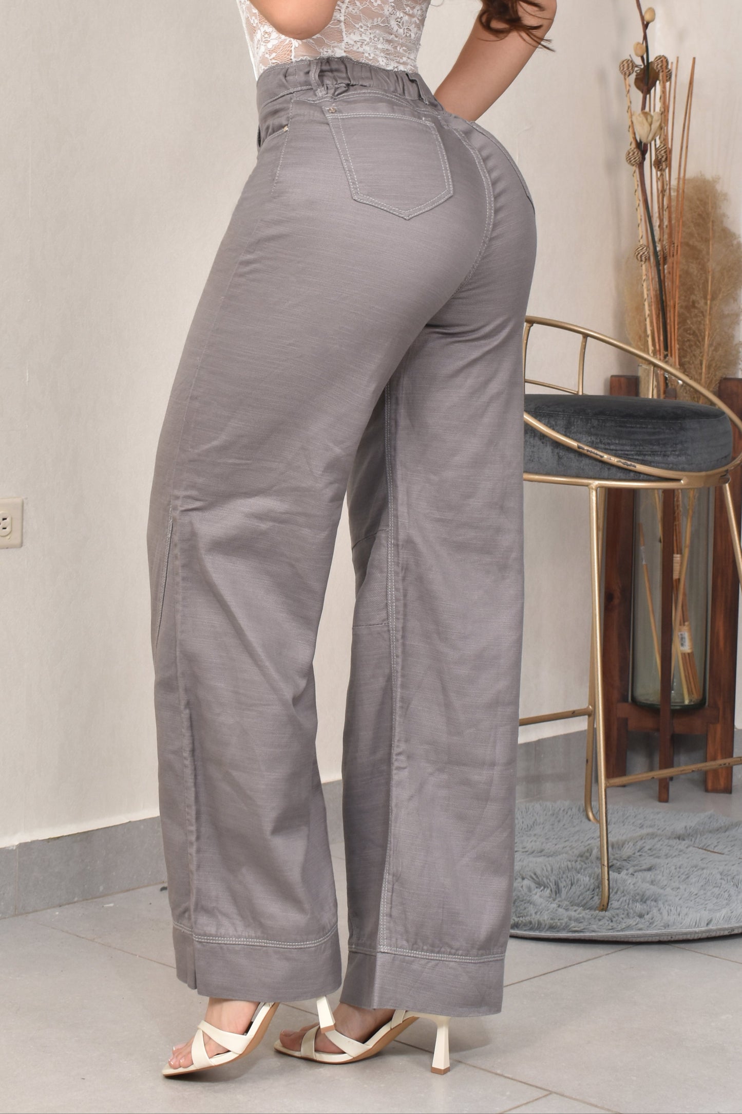 PALAZZO COLOR GRIS  REF. BY-254082