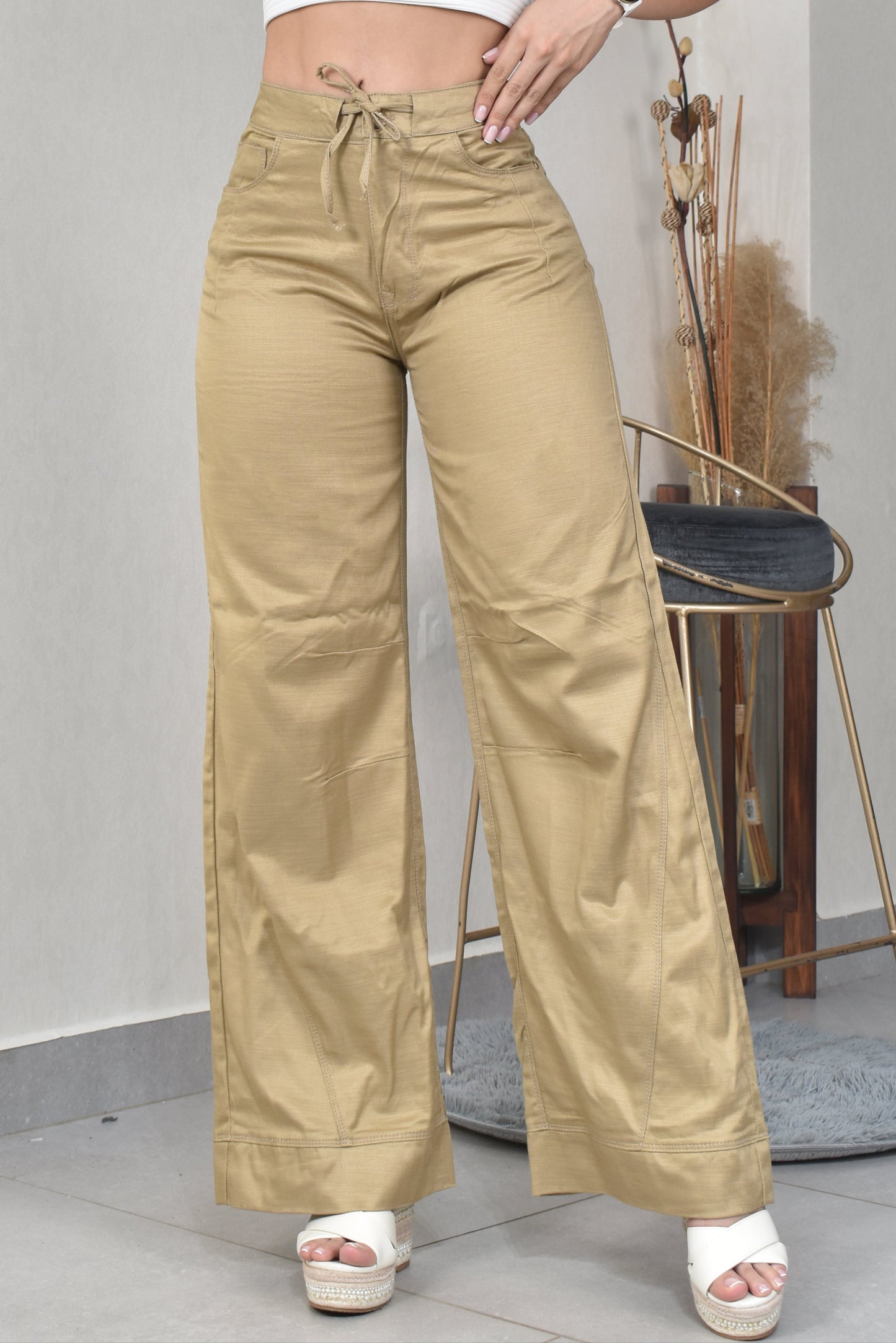 PALAZZO COLOR BEIGE  REF. BY-254092