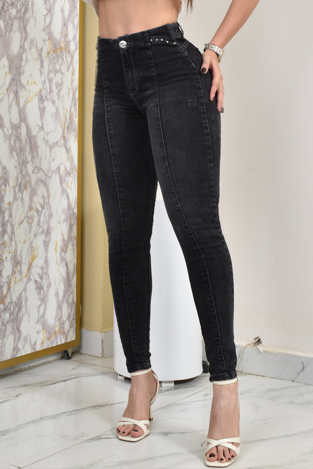 JEANS SKINNY MOLDEADOR REF. BY-254046
