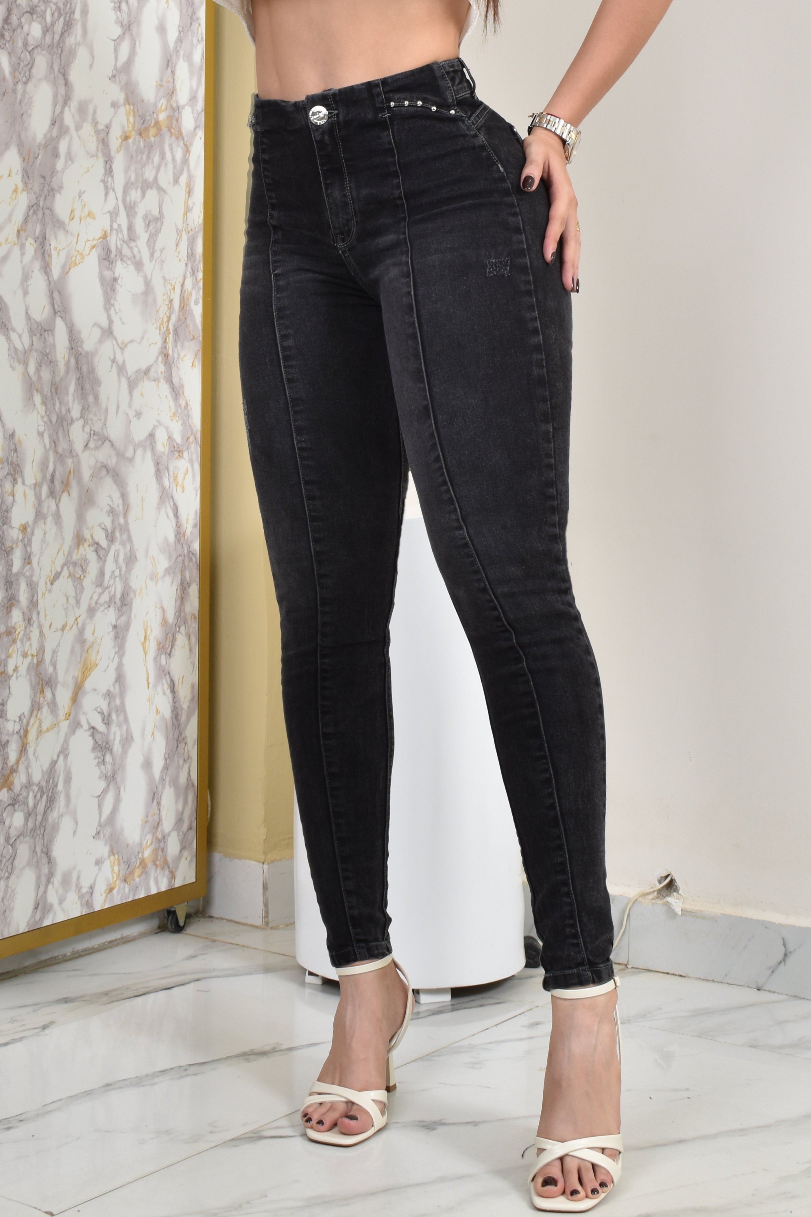 JEANS SKINNY MOLDEADOR REF. BY-254046