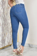JEANS SKINNY MOLDEADOR BRILLANTE REF. BY-254057